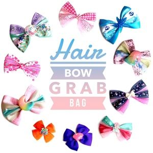 Hair Bow Grab Bag - 5 Bows!
